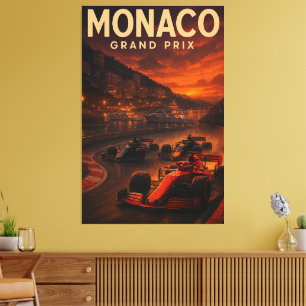 Toile Circuit de Monaco Grand Prix de Monaco F1 2024 Rue