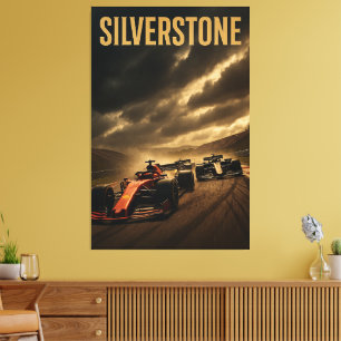 Toile Circuit de Silverstone Grand Prix de Grande-Bretag