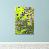 Toile Circuit imprimé circuit imprimé circuit imprimé ca (Insitu (Plancher de Bois))