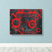Toile Circuit rouge (Insitu (Plancher de Bois))