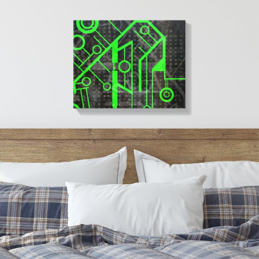 Toile Circuit vert (Insitu(Chambre))