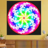 Toile circulaire de culture Abstraite (Insitu(Salon))