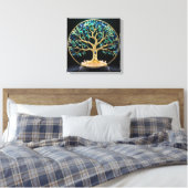 Toile Circular Gemstone Tree of Life (Insitu(Chambre))