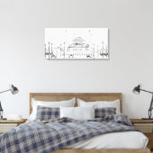 Toile Circulation par mosquée (Insitu(Chambre))