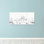 Toile Circulation par mosquée (Insitu (Plancher de Bois))