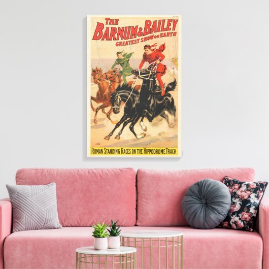 Toile Cirque Avec Des Hommes À Cheval. (Insitu(Salon))