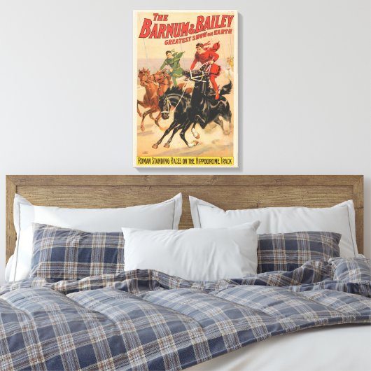 Toile Cirque Avec Des Hommes À Cheval. (Insitu(Chambre))
