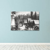 Toile Cisco, station comté de Placer (Insitu (Plancher de Bois))