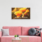 Toile Citation chrétienne inspirante : Son nom est (Insitu(Salon))