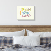 Toile Citation chrétienne « Louez l'Éternel » (Insitu(Chambre))
