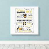 Toile Citation Conseils d'une abeille à miel (Insitu (Plancher de Bois))