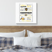 Toile Citation Conseils d'une abeille à miel (Insitu(Chambre))