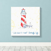 Toile Citation côtière | Prenez Le Temps De Passer La Vi (Insitu (Plancher de Bois))