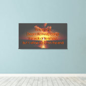 Toile Citation Coucher De Soleil Sur L'Océan (Insitu (Plancher de Bois))