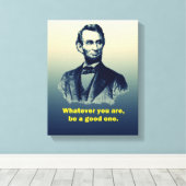 Toile Citation d'Abraham Lincoln (Insitu (Plancher de Bois))
