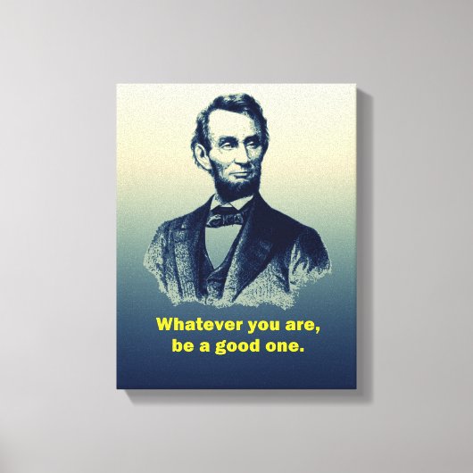 Toile Citation d'Abraham Lincoln (Recto)
