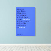 Toile Citation d'Alan Watts sur la pensée (Insitu (Plancher de Bois))