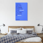 Toile Citation d'Alan Watts sur la pensée (Insitu(Chambre))