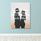 Toile Citation d'amour inspirationnelle Soulmates Print (Insitu (Plancher de Bois))