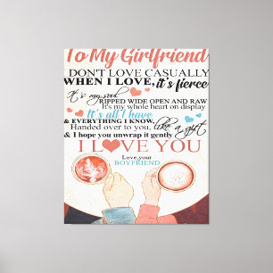 Toile Citation d'amour pour amie Don de devis amusants