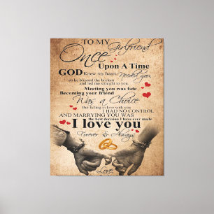 Toile Citation d'amour pour amie Jolie famille présent