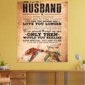 Toile Citation d'amour pour idée cadeau pour mari, Anniv (Insitu(Salon))