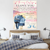 Toile Citation D'Amour Pour La Femme | Bel cadeau (Insitu(Chambre))