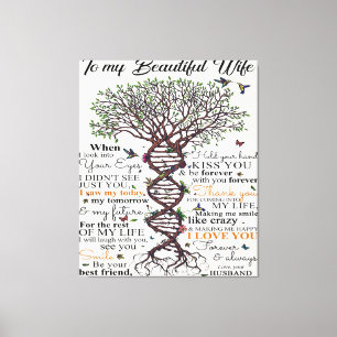 Toile Citation D'Amour Pour La Femme Cadeau de décora