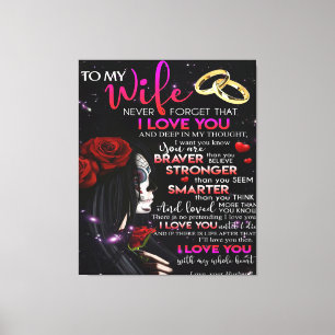 Toile Citation D'Amour Pour La Femme Meilleur et parfa