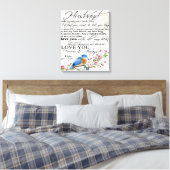 Toile Citation d'amour pour mari | Décor mignon (Insitu(Chambre))