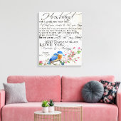Toile Citation d'amour pour mari | Décor mignon (Insitu(Salon))