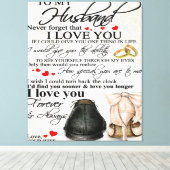 Toile Citation d'amour pour mari | Jolie décoration fami (Insitu (Plancher de Bois))