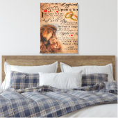Toile Citation d'amour pour petit ami, ami garçon cadeau (Insitu(Chambre))
