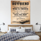 Toile Citation d'amour pour petit ami | Cadeau mignon pe (Insitu(Chambre))