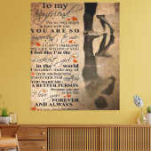 Toile Citation d'amour pour petit ami | Drôle cadeau pou (Insitu(Salon))