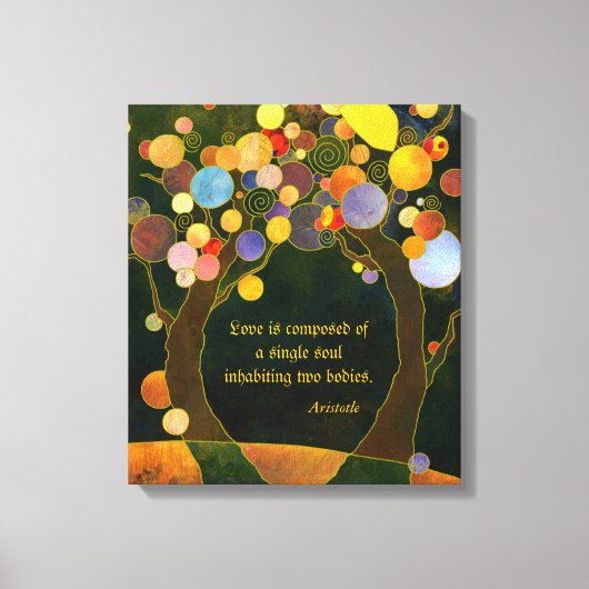 Toile Citation d'amour romantique Cadeau Mariage (Recto)