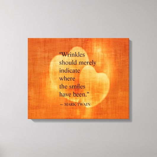 Toile Citation d'anniversaire Mark Twain (Recto)