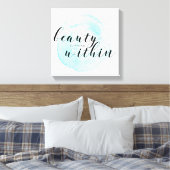 Toile Citation de beauté de l'aquarelle (Insitu(Chambre))