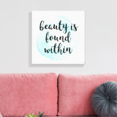 Toile Citation de beauté de l'aquarelle (Insitu(Salon))