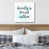 Toile Citation de beauté de l'aquarelle (Insitu(Chambre))