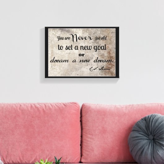 Toile Citation de C. S. Lewis (Insitu(Salon))