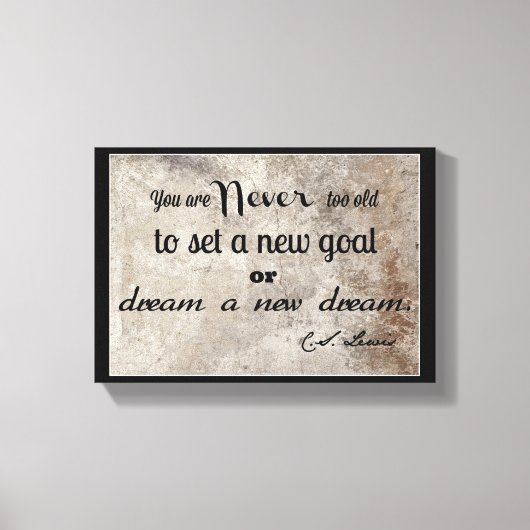 Toile Citation de C. S. Lewis (Recto)