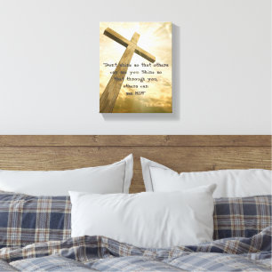 Toile Citation de C.S. Lewis sur Briller