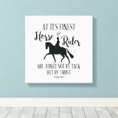 Toile Citation de cheval et cavalier Mur Art (Insitu (Plancher de Bois))
