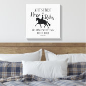 Toile Citation de cheval et cavalier Mur Art (Insitu(Chambre))