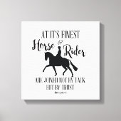 Toile Citation de cheval et cavalier Mur Art (Recto)