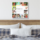Toile Citation de définition de Maman Collage de photos (Insitu(Chambre))