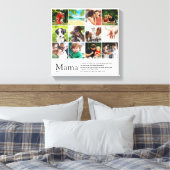 Toile Citation de définition de maman Photo Collage (Insitu(Chambre))