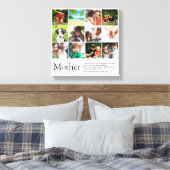 Toile Citation de définition de mère Photo Collage (Insitu(Chambre))