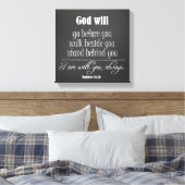 Toile Citation de Dieu Inspirationnel ; Aller, Marcher e (Insitu(Chambre))